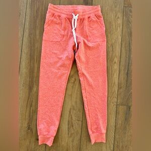 ZYIA Coral Heather Jogger Pants with White Drawstring